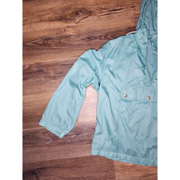 Vintage Lacoste Pullover Windbreaker Jacket Teal Green Half-Zip Hooded Men’s L - Picture 10 of 15